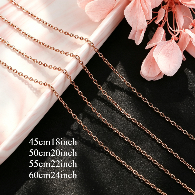Women's 10pcs Rose Golden Light Luxury O-Chain